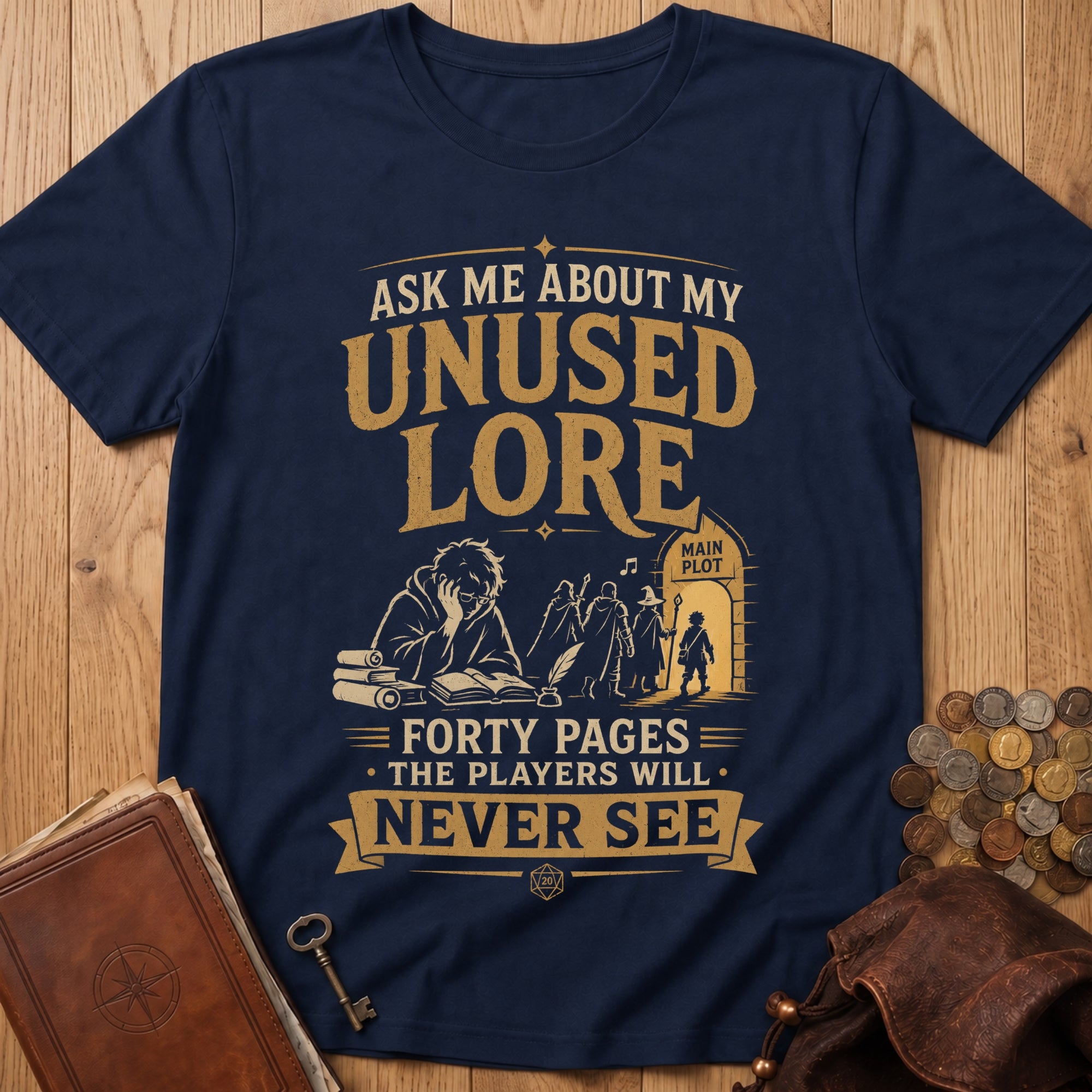 Unused Lore T‑Shirt in Navy
