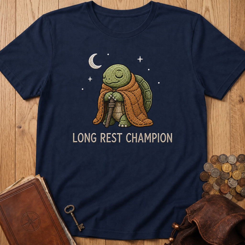 Long Rest Champion T‑Shirt in Navy