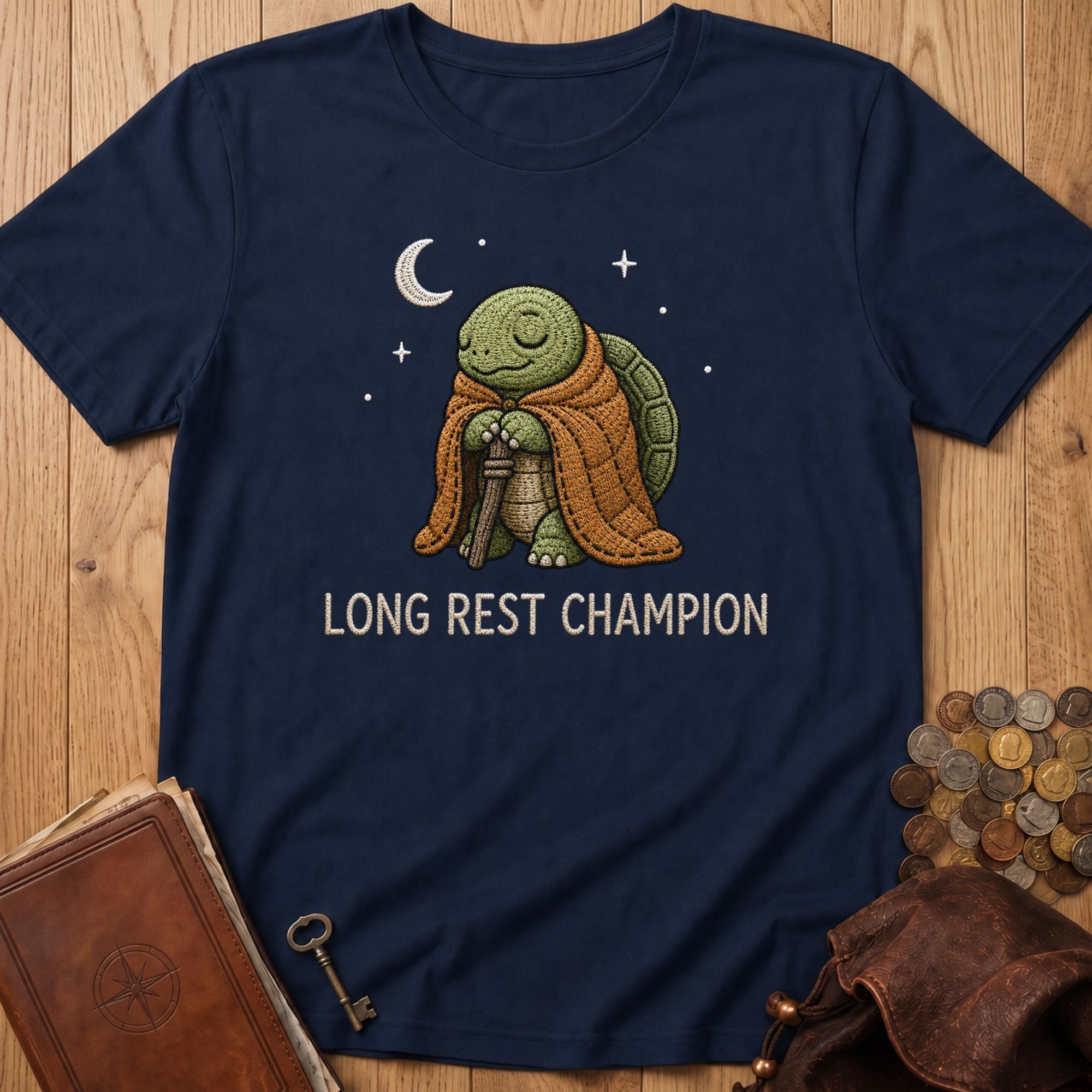 Long Rest Champion T‑Shirt in Navy