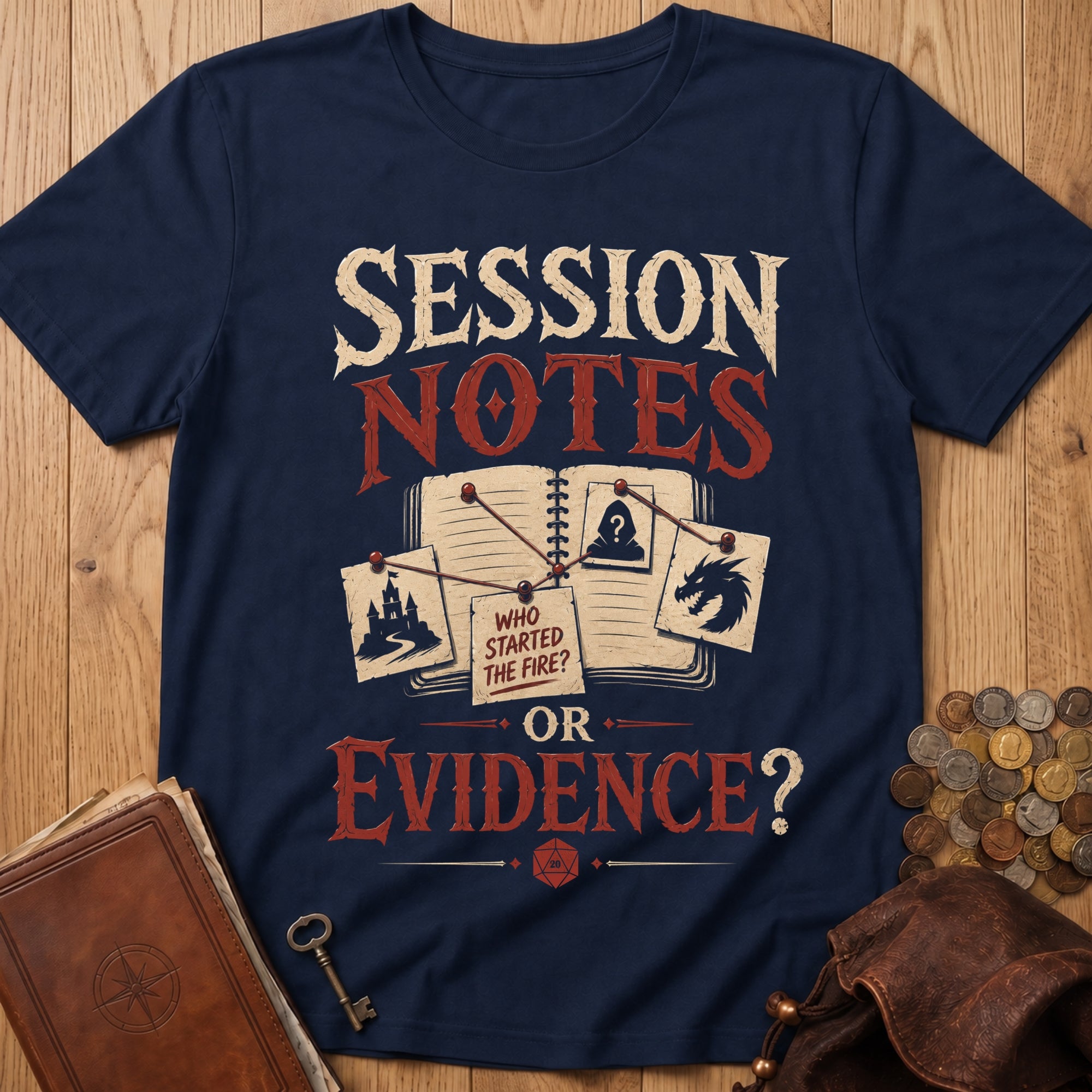 Session Notes Evidence T‑Shirt in Navy