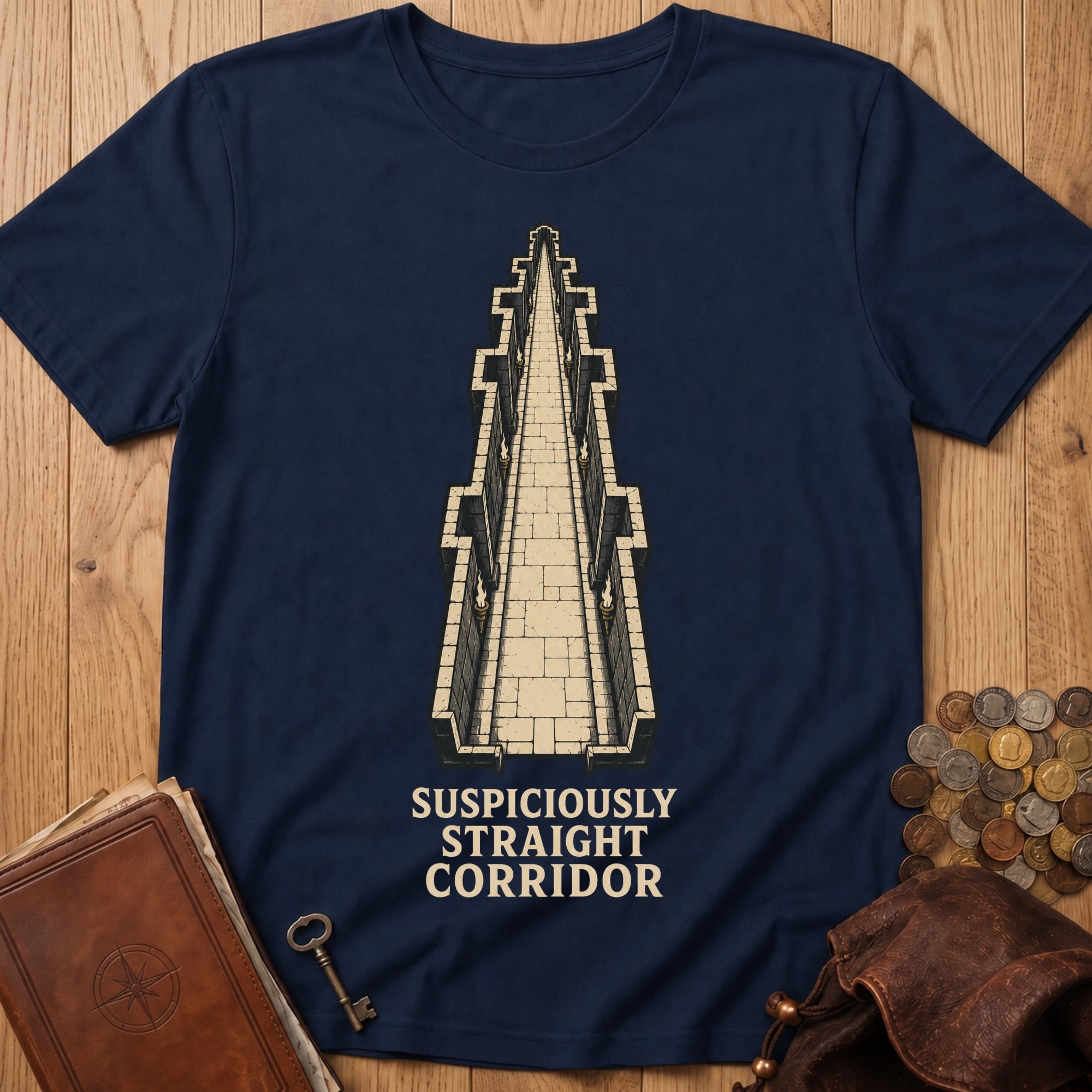 Suspicious Corrido T‑Shirt in Navy