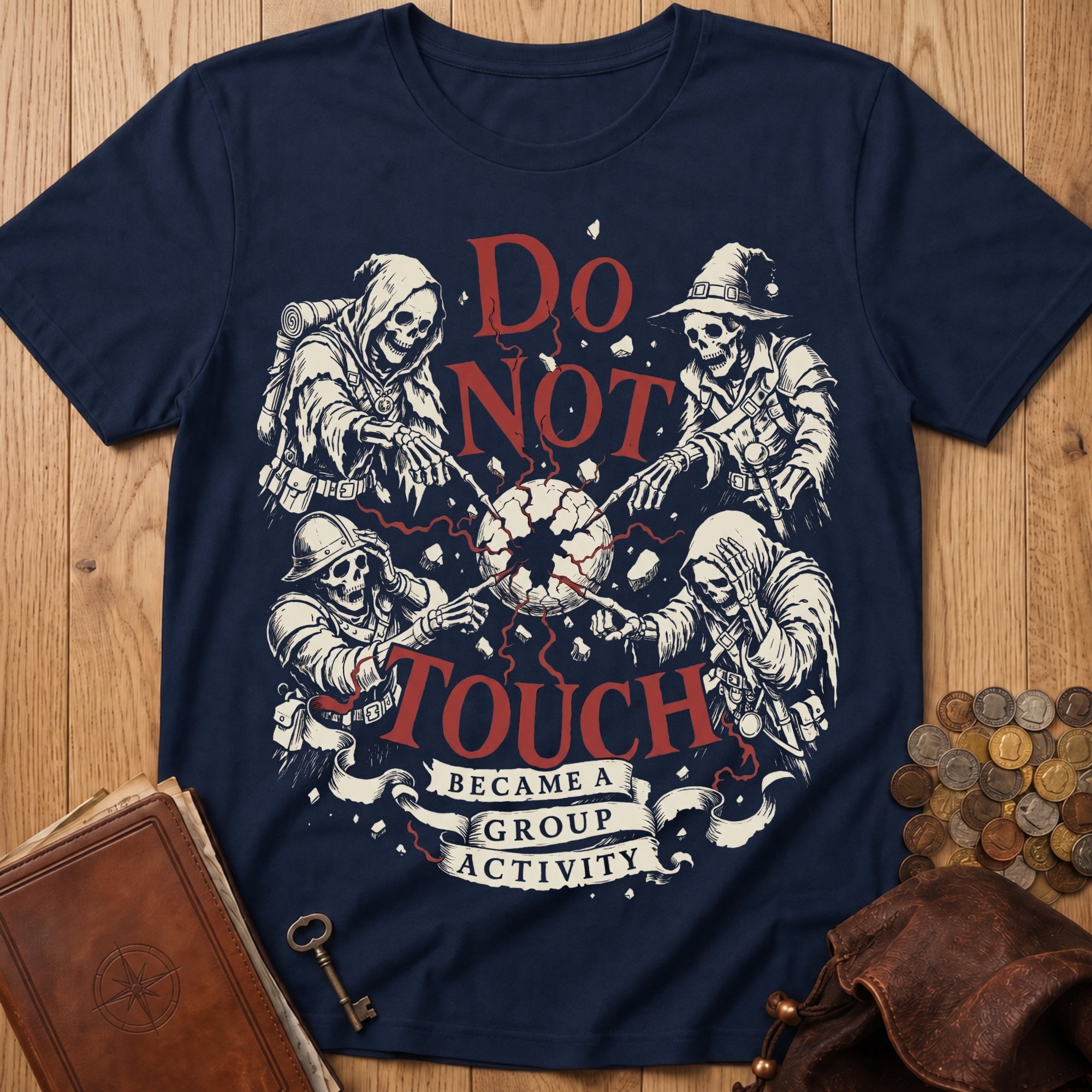 Do Not Touch T‑Shirt in Navy