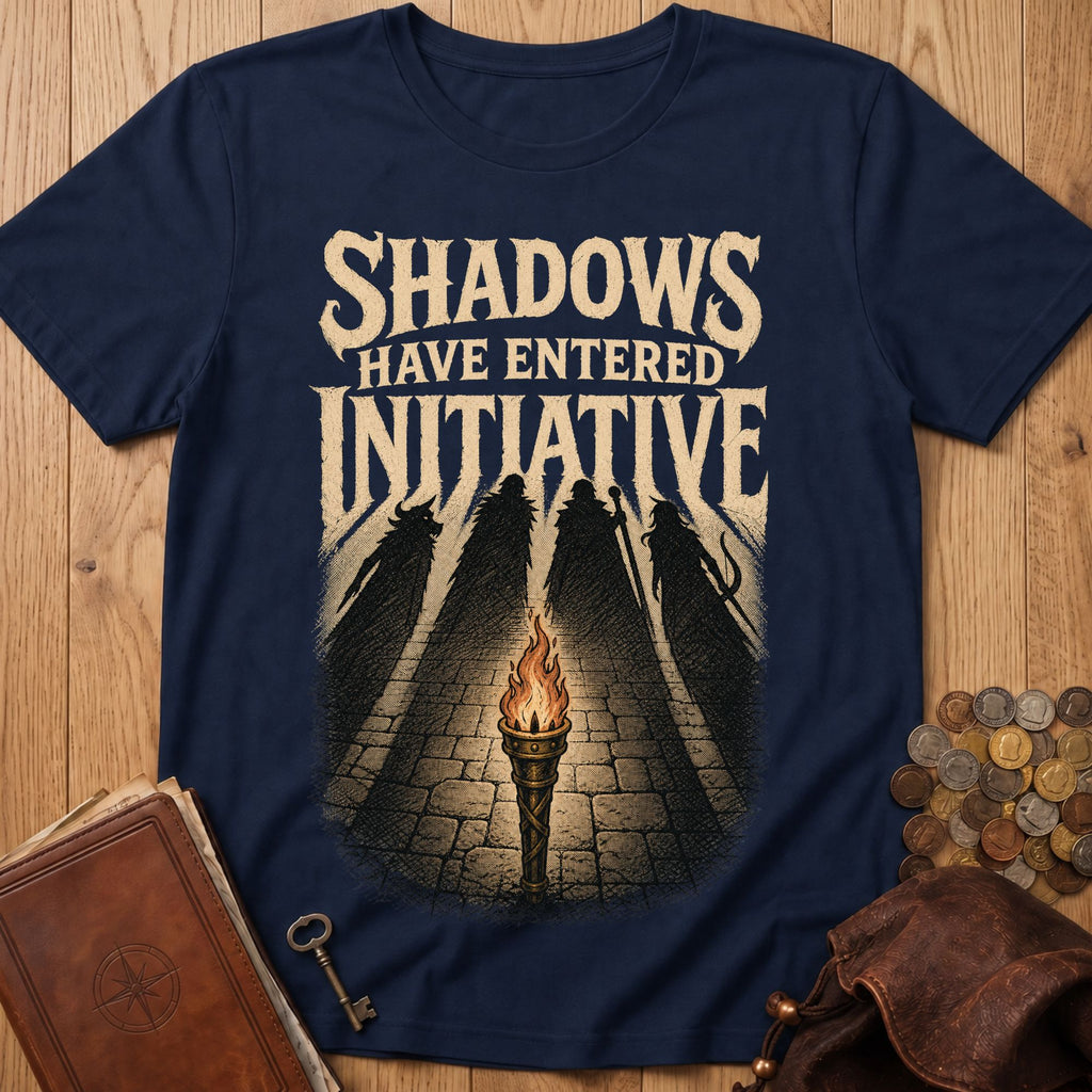 Shadows Entered Initiative T‑Shirt in Navy
