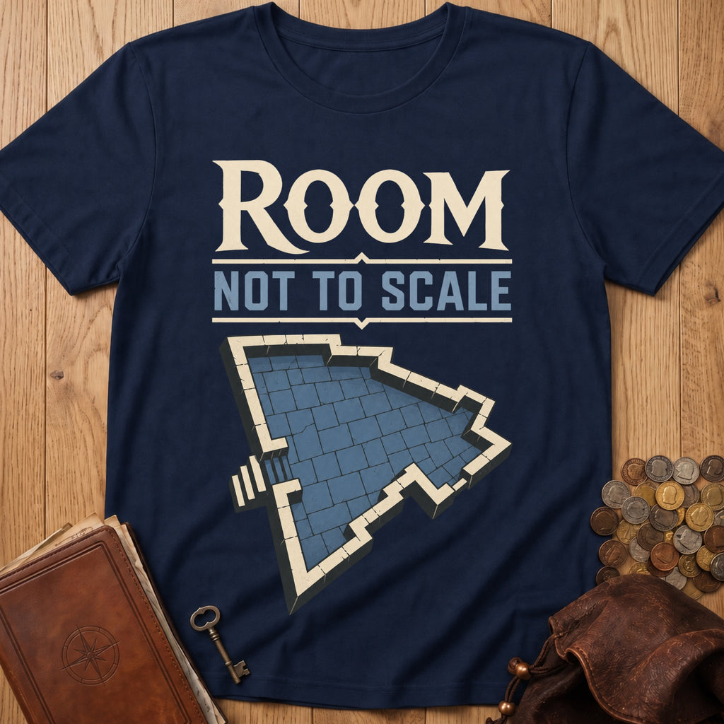 Room Not To Scale T‑Shirt in Navy