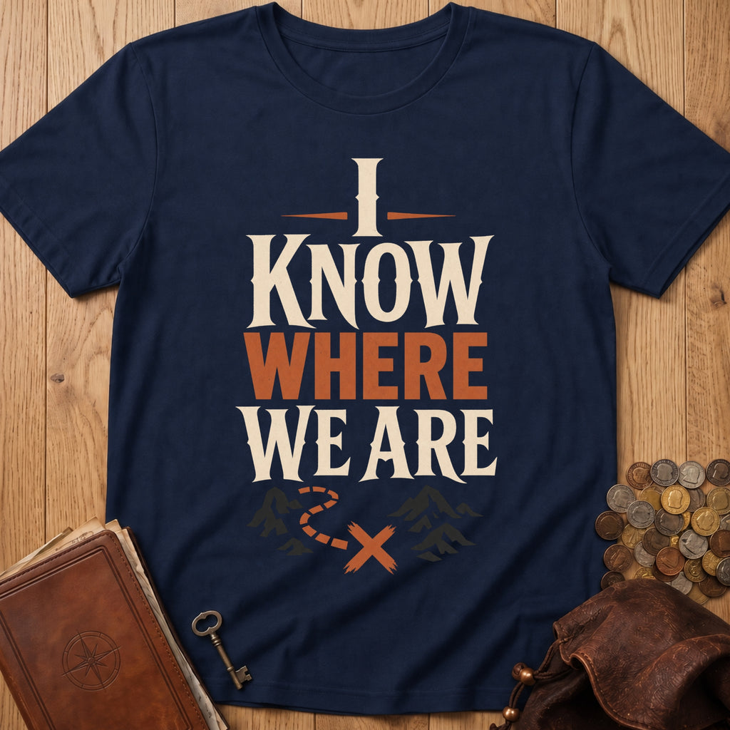 I Know Where We Are T‑Shirt in Navy