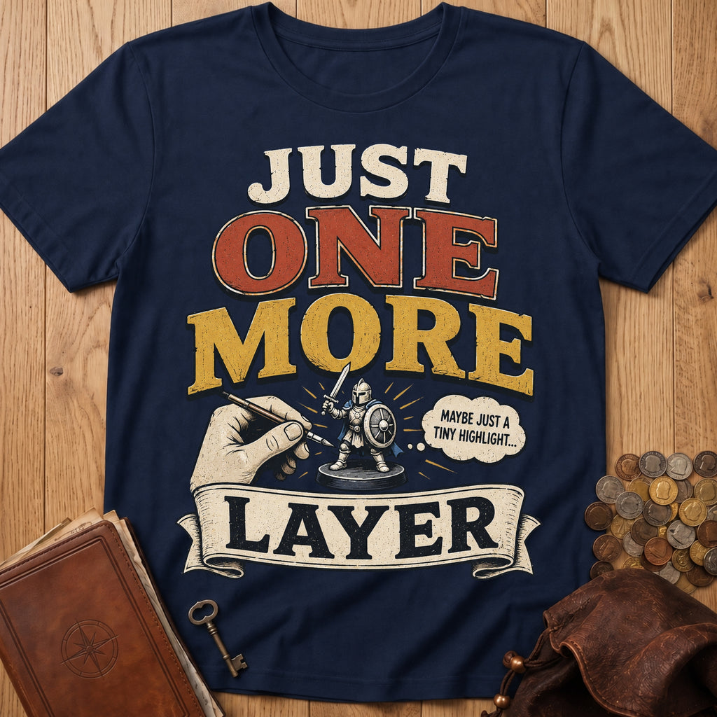 Just One More Layer T‑Shirt in Navy