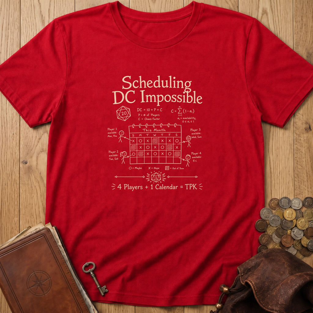 Scheduling DC Impossible T‑Shirt in Red