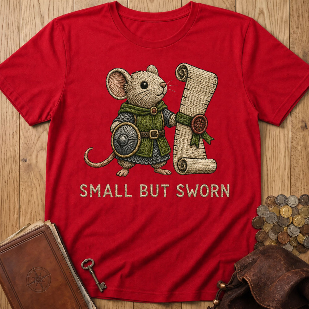 Small But Sworn T‑Shirt in Red