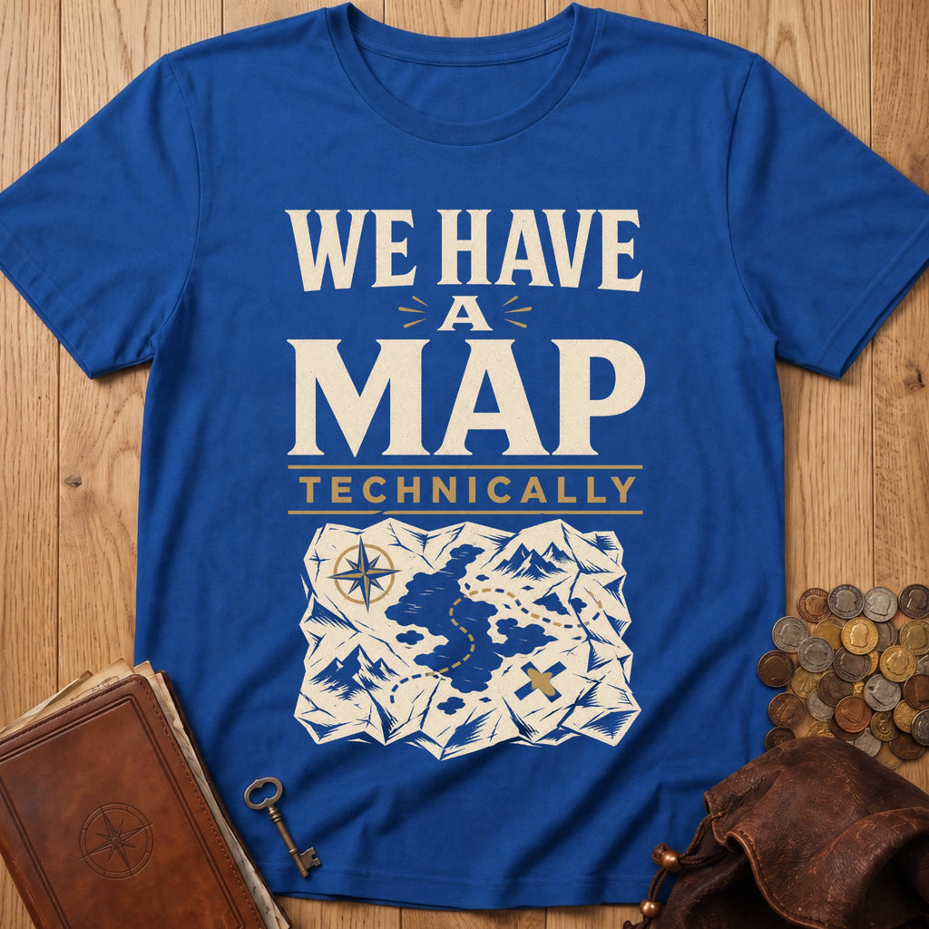 Technically A Map T‑Shirt in Royal