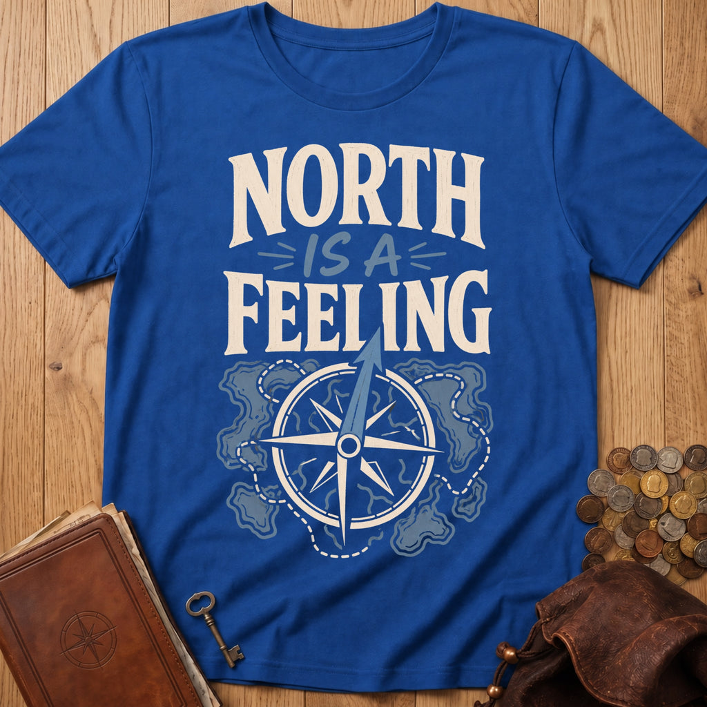North Is A Feeling T‑Shirt in Royal