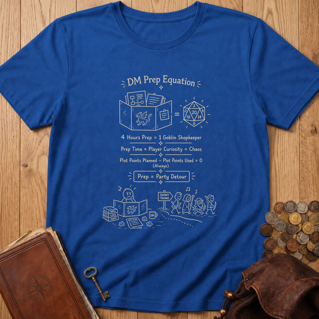 DM Prep Equation D20 T‑Shirt in Royal