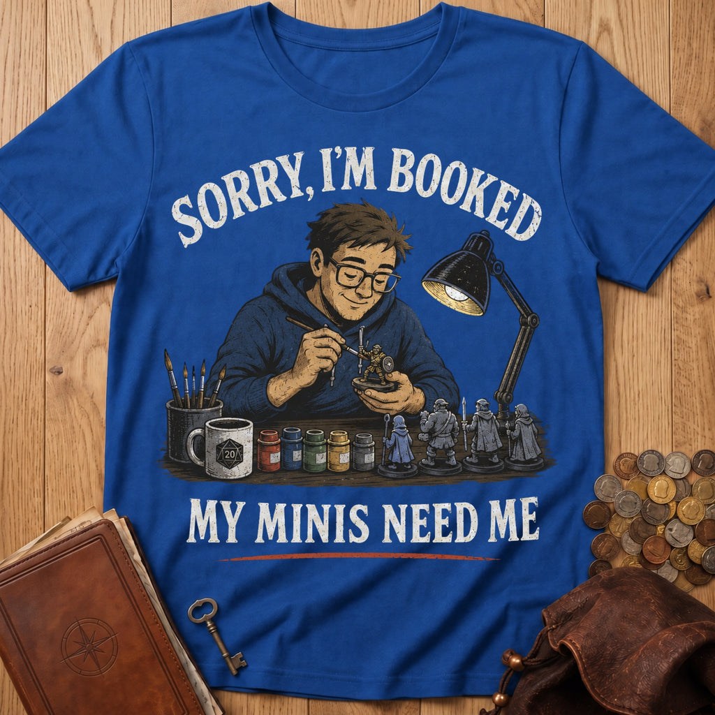 My Minis Need Me T‑Shirt in Royal