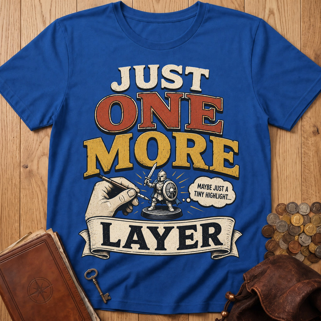 Just One More Layer T‑Shirt in Royal
