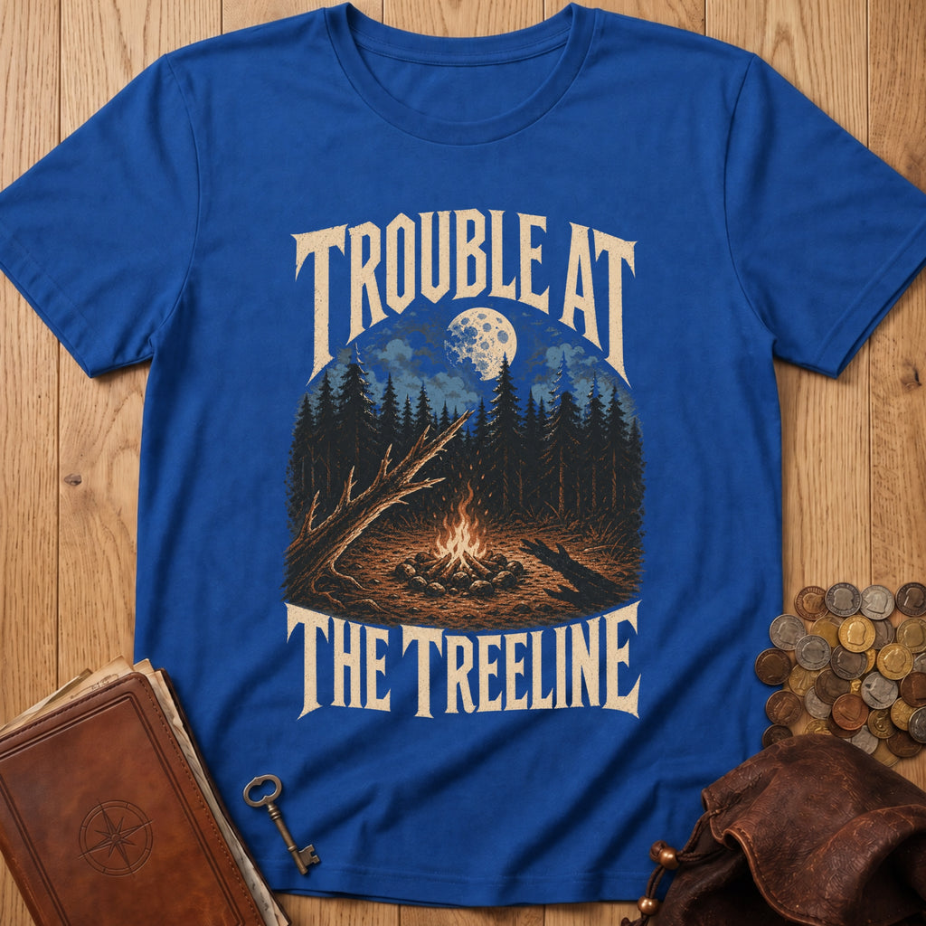 Trouble At The Treeline T‑Shirt in Royal