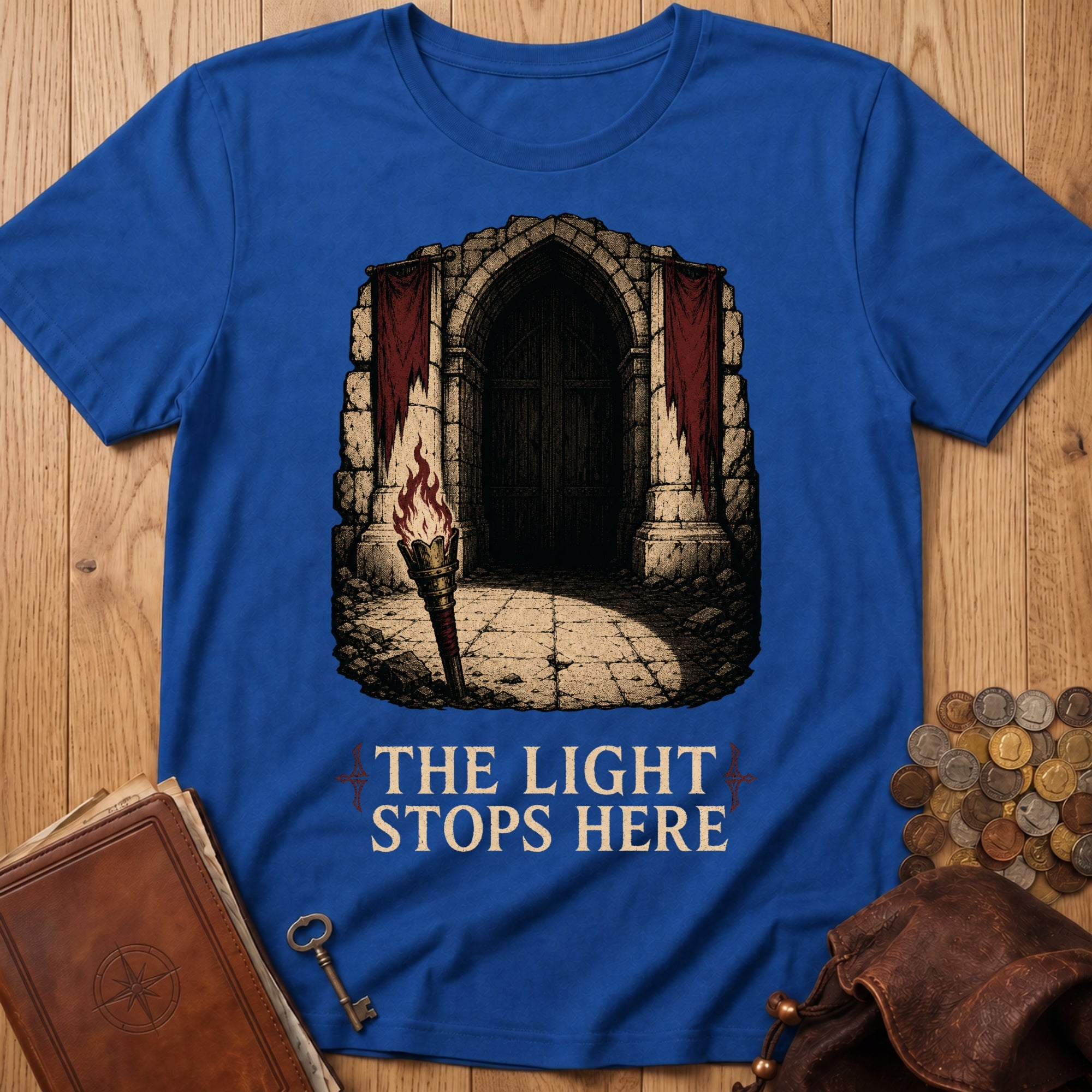 The Light Stops Here T‑Shirt in Royal