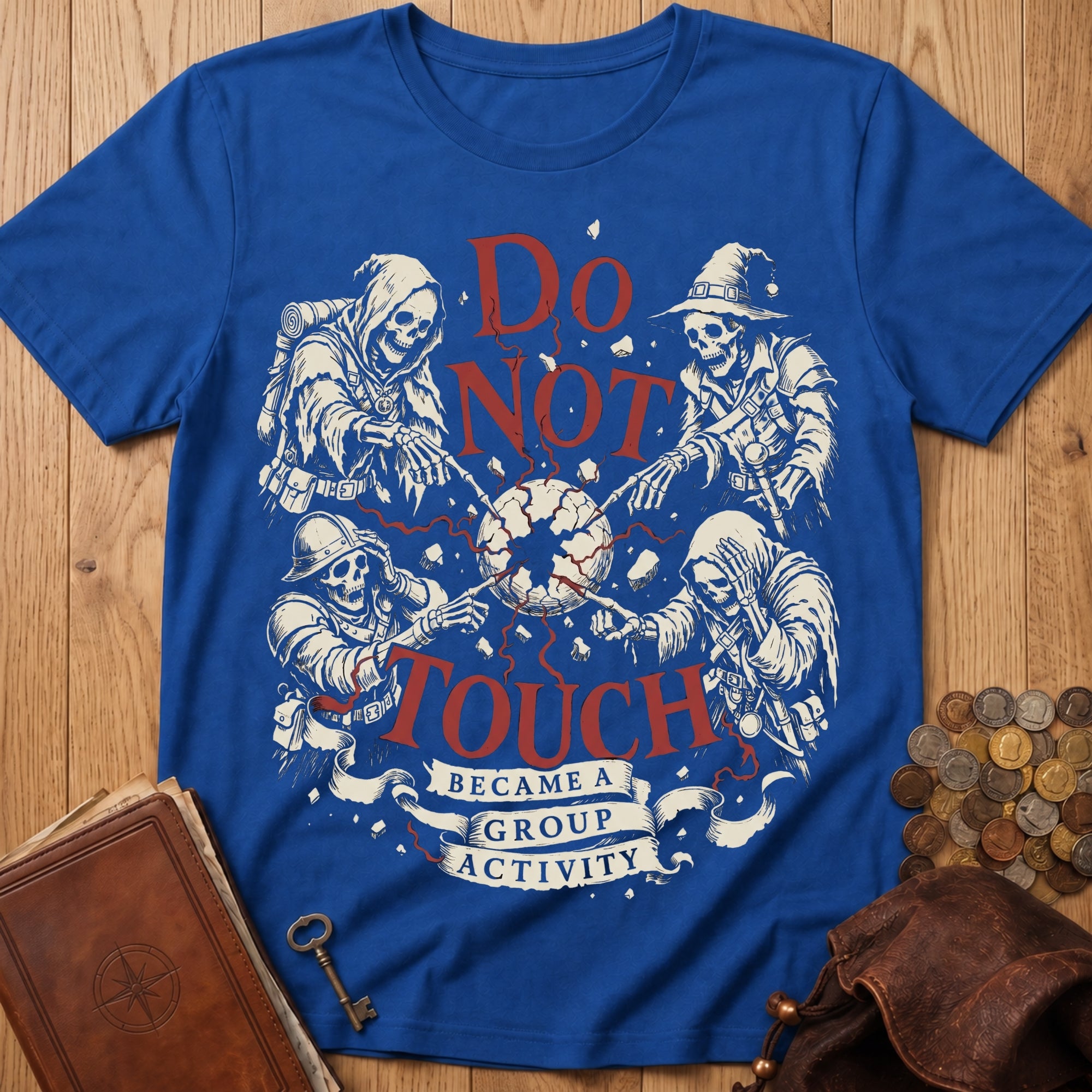 Do Not Touch T‑Shirt in Royal