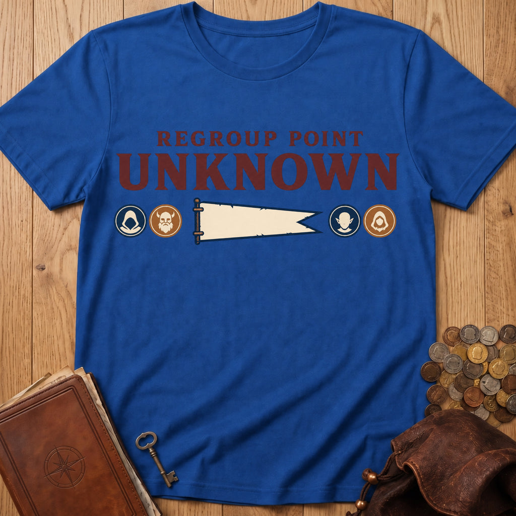 Regroup Point Unknown T‑Shirt in Royal
