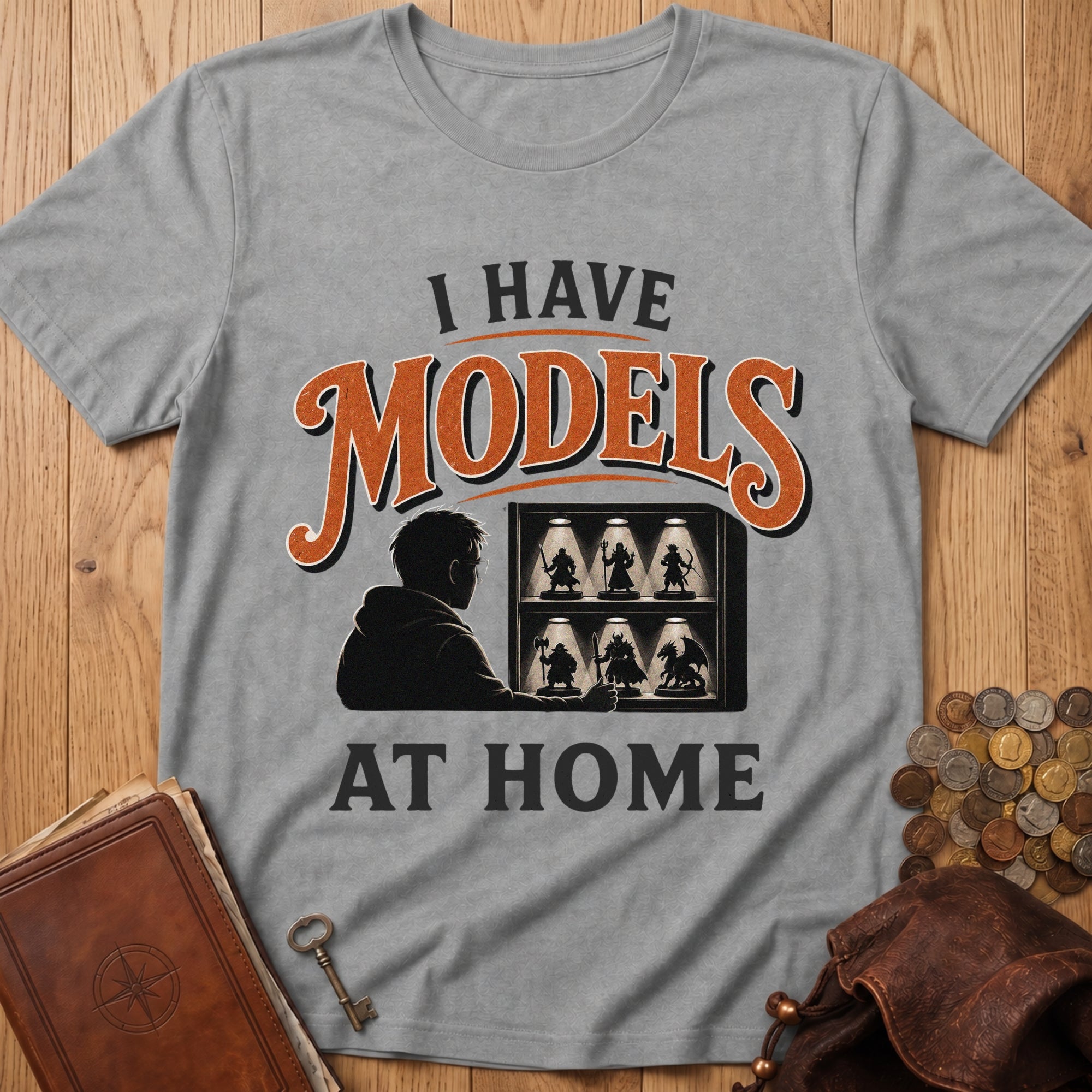 Models At Home T‑Shirt in Sport Grey