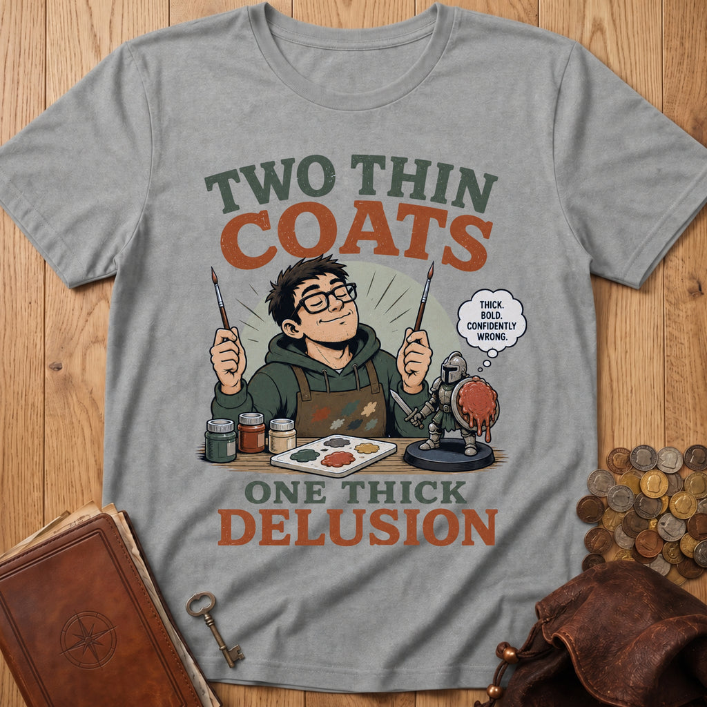 Two Coats T‑Shirt in Sport Grey