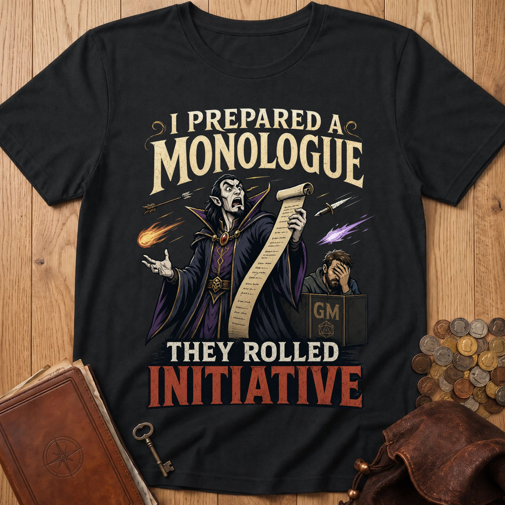 Monologue T‑Shirt in Black