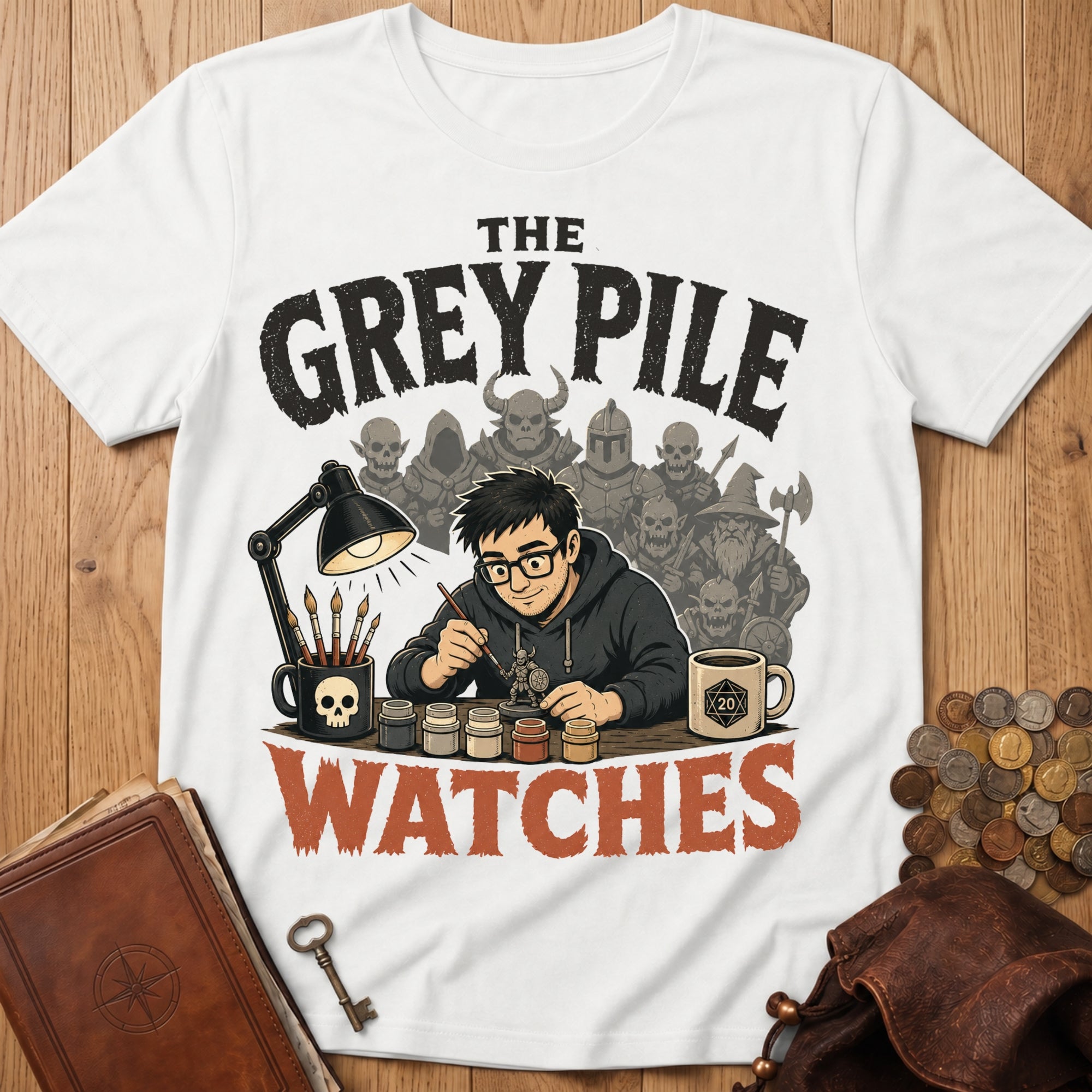 The Grey Pile Watches T‑Shirt in White